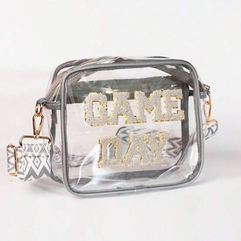 Stadium-Approved Premium PVC
Transparent Crossbody Bag
